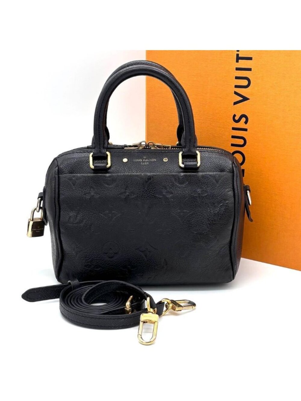 Louis Vuitton Monogram Empreinte Speedy Bandouliere 20 NM Handbag